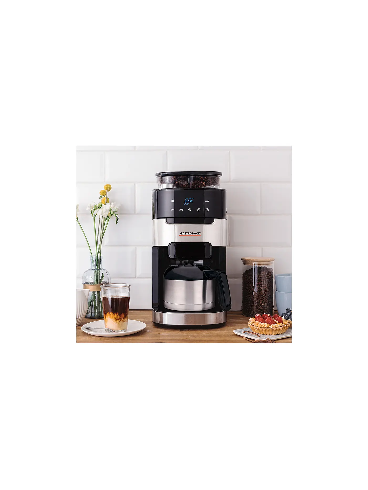 GASTROBACK | Kaffeemaschine Grind & Brew Pro 8 Tassen 42711S | 